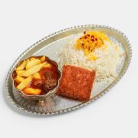 چلو قیمه سیب زمینی