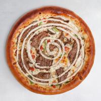 پیتزا استیک گوشت آمریکایی