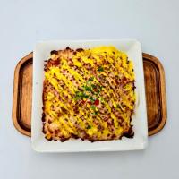 سیب زمینی پنیر با بیکن