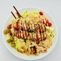 سالاد سزار سوخاری دو رول.