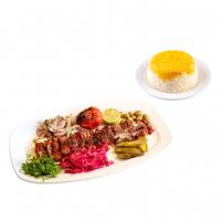 چلو کباب چنجه ترش