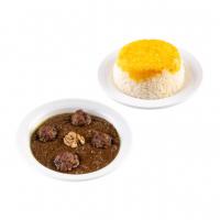 چلو خورشت فسنجان با گوشت