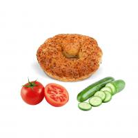 سیمیت پنیر، خیار و گوجه