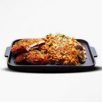 فارفاله با مرغ سوخاری