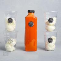 آب هویج بستنی وانیلی ( 4 نفره)