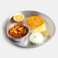 چلو خورشت قیمه سیب زمینی