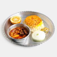 چلو خورشت قیمه بادمجان