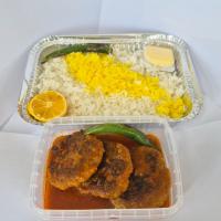 چلو کباب تابه ای