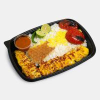 چلو جوجه کباب زعفرانی