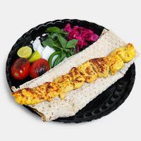 خوراک جوجه کباب برگی زعفرانی