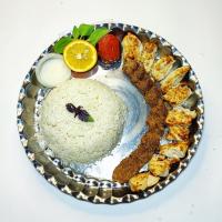 چلو کباب میکس زعفرانی