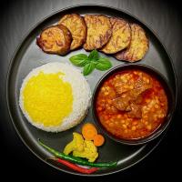 چلو خورشت قیمه بادمجان