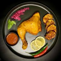 خوراک مرغ و بادمجان