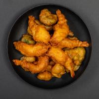 شریمپ با سبزیجات تمپورا