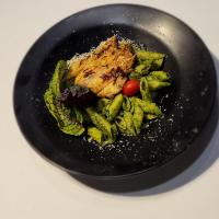 پاستا چیکن پستو با پنه