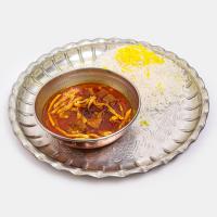 چلو خورشت قیمه سیب زمینی