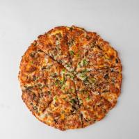 پیتزا قارچ و پنیر ایتالیایی