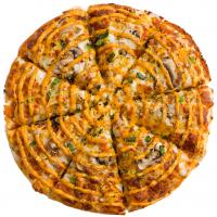 پیتزا قارچ و مرغ آمریکایی