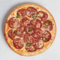 پیتزا پپرونی هالوپینو ایتالیایی