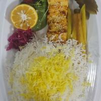 چلو جوجه کباب زعفرانی