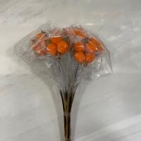 دسته گل پنبه نارنجی
