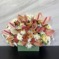 باکس مادرانه سفید و گلبهی