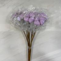 دسته گل پنبه یاسی