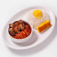 چلو خورشت قیمه بادمجون طهرونی