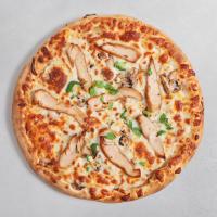 پیتزا مرغ و قارچ