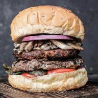 دبل ماشروم برگر کلاسیک