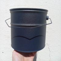 سطل فلزی مشکی