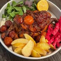 خوراک مرغ و آلو