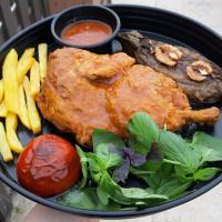 خوراک مرغ و بادمجان