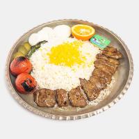 چلو کباب چنجه گوسفندی