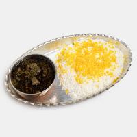 چلو خورشت قورمه سبزی