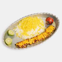 چلو جوجه کباب زعفرانی