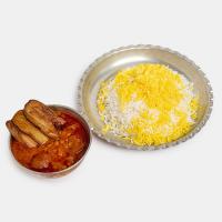 چلو خورشت قیمه بادمجان
