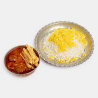 چلو خورشت قیمه سیب زمینی