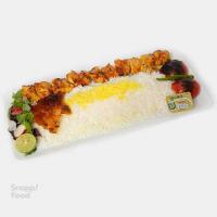 چلو جوجه کباب زعفرانی