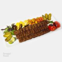 خوراک کباب کوبیده (سه سیخ)