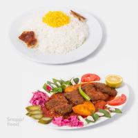 چلو کباب تابه ای