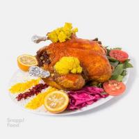 مرغ کامل شکم پر