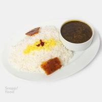 چلو خورشت سبزی با گوشت بره