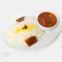 چلو خورشت قیمه با گوشت بره