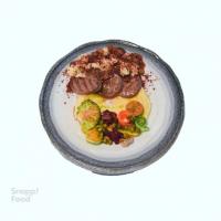 استیک گوشت با سس قارچ