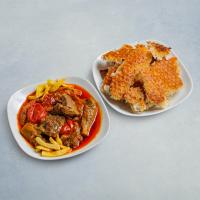 کاسه ته دیگ خورشت بادمجان