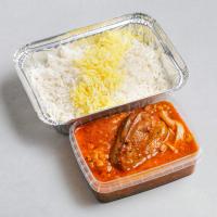 نیم پرس چلو خورشت قیمه بادمجان