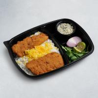 نیم پرس چلو ماهی شیر کبابی