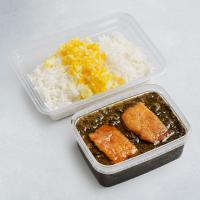 نیم پرس چلو خورشت قلیه ماهی