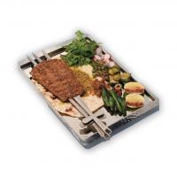 خوراک کباب سه سیخ باربیکیو